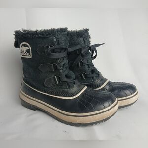 SOREL Women Winter Snow Boots Size 6 Black Color Waterproof